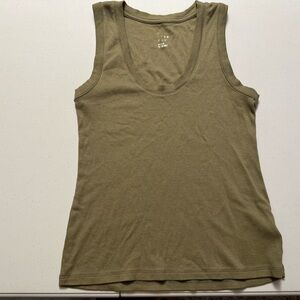 A new day green tank top
